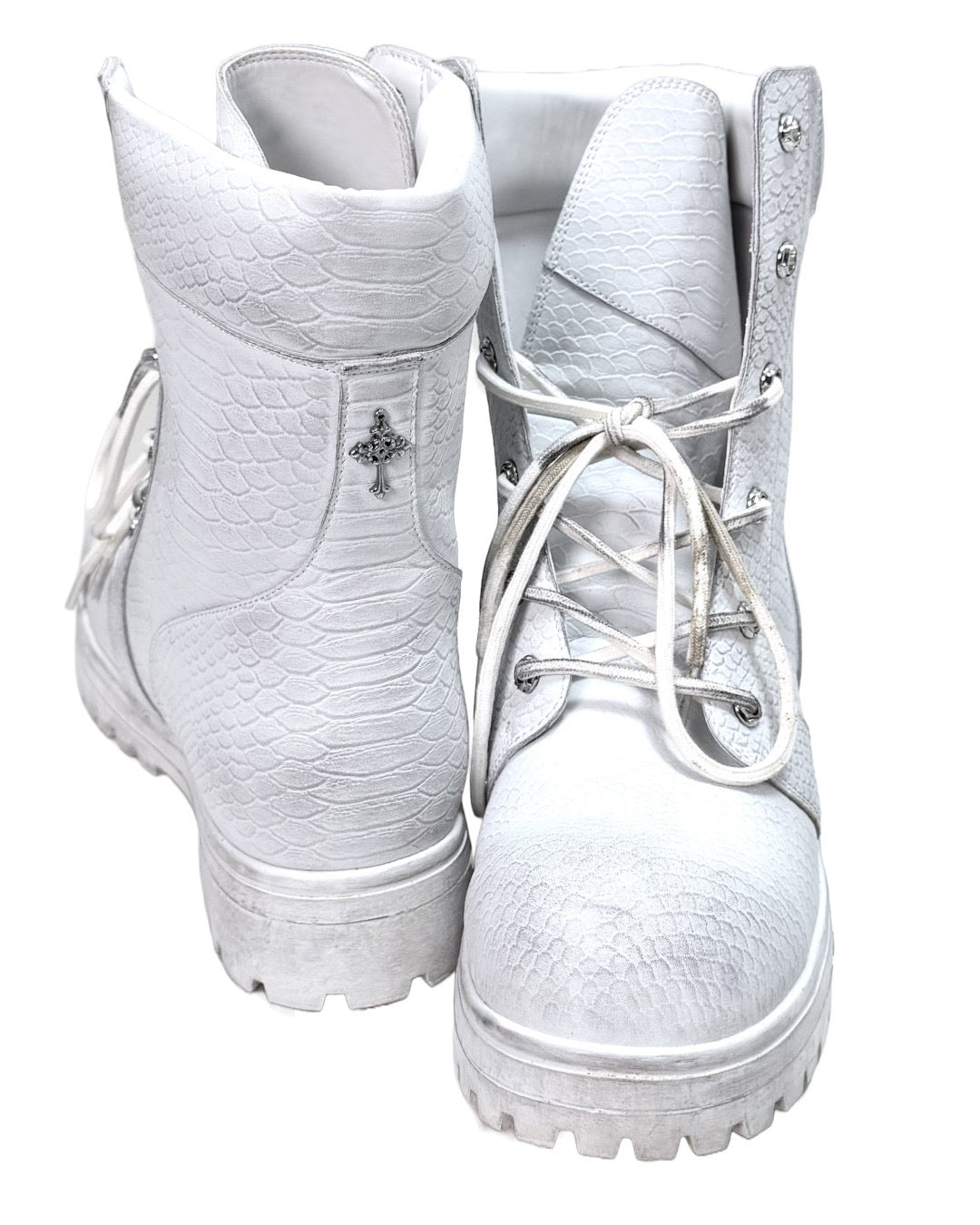 COMBAT BOOT (snakeskin)