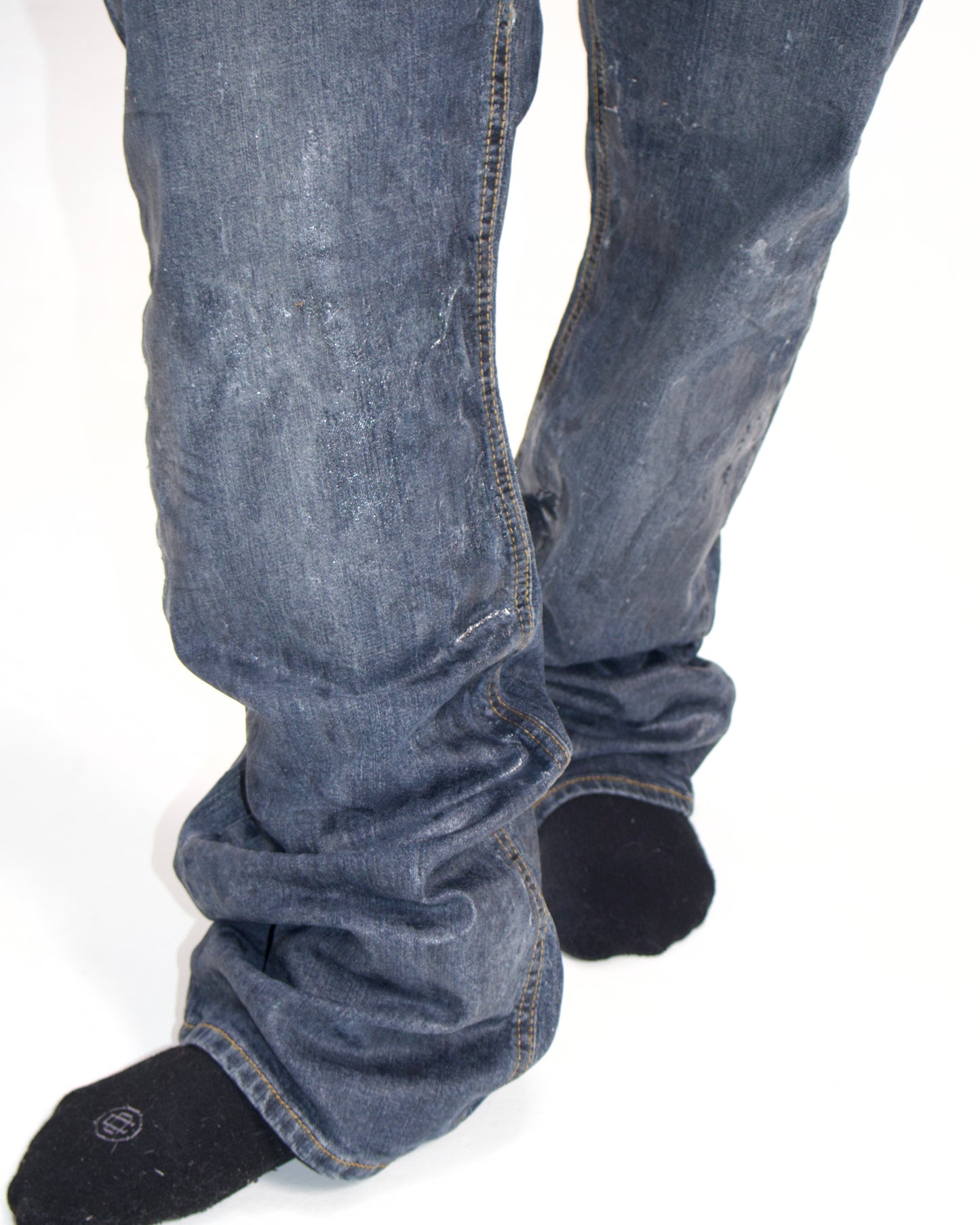 MUDWASHED BOOTCUT WAX JEAN