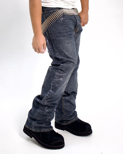 MUDWASHED BOOTCUT WAX JEAN
