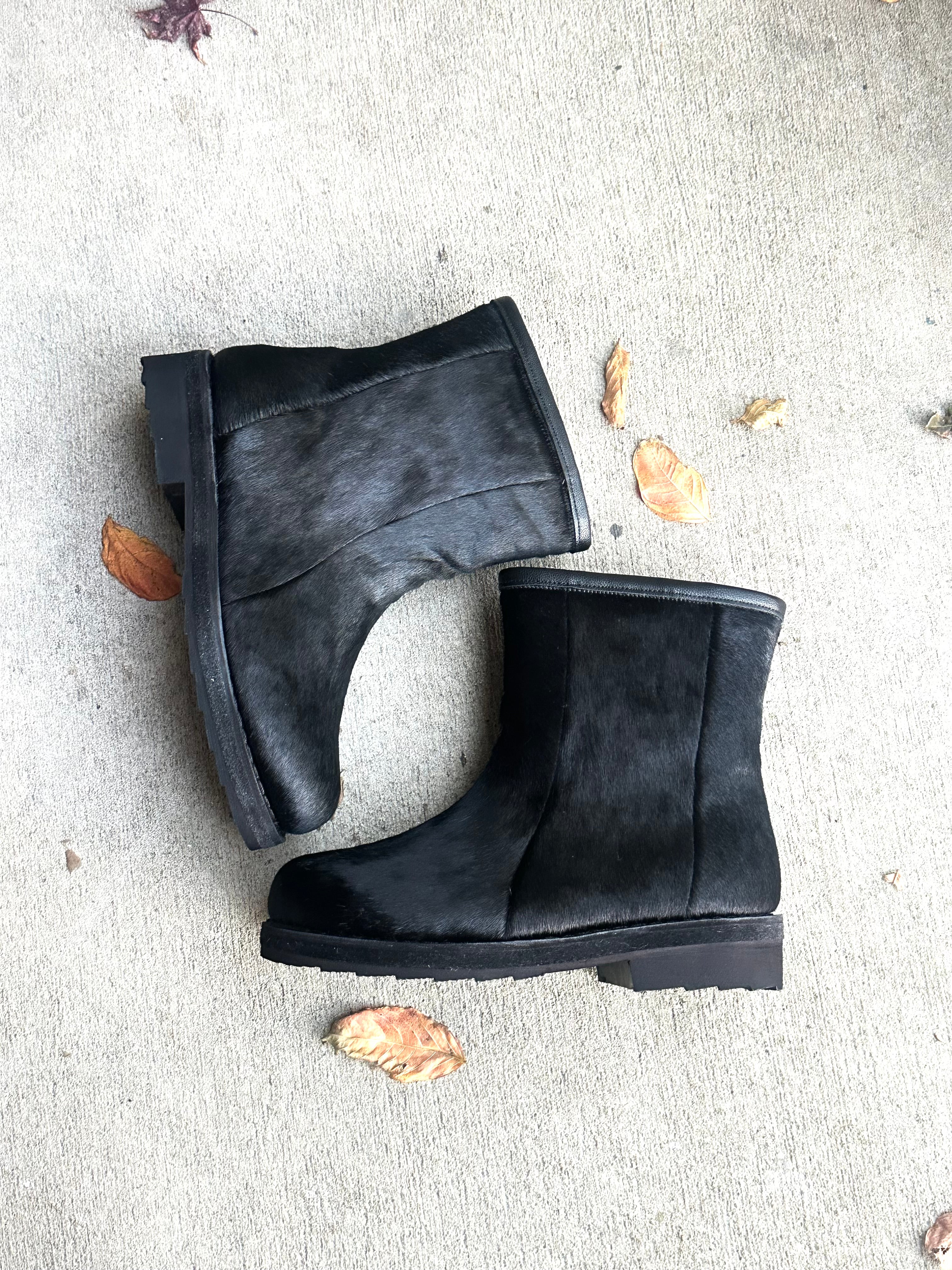 PONY HAIR TREKK BOOTS