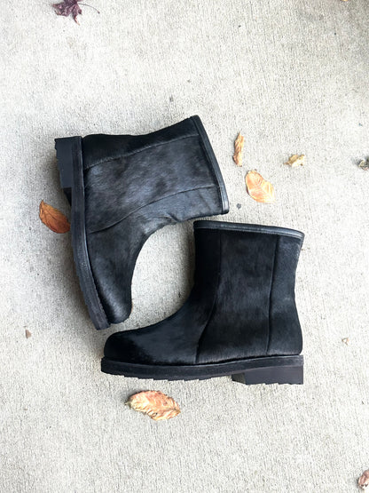 PONY HAIR TREKK BOOTS