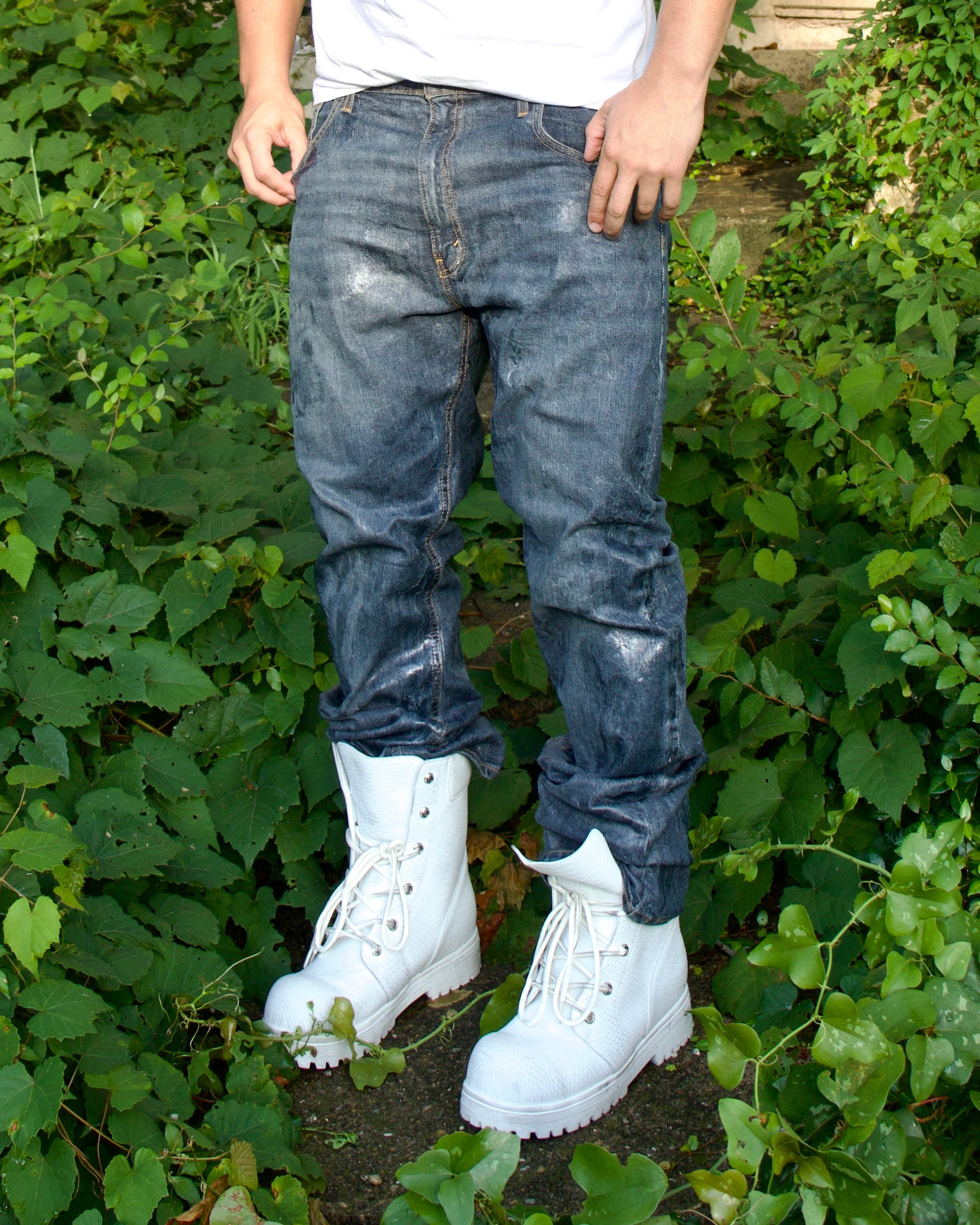 COMBAT BOOT (snakeskin)