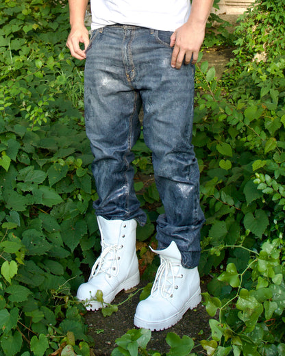 COMBAT BOOT (snakeskin)