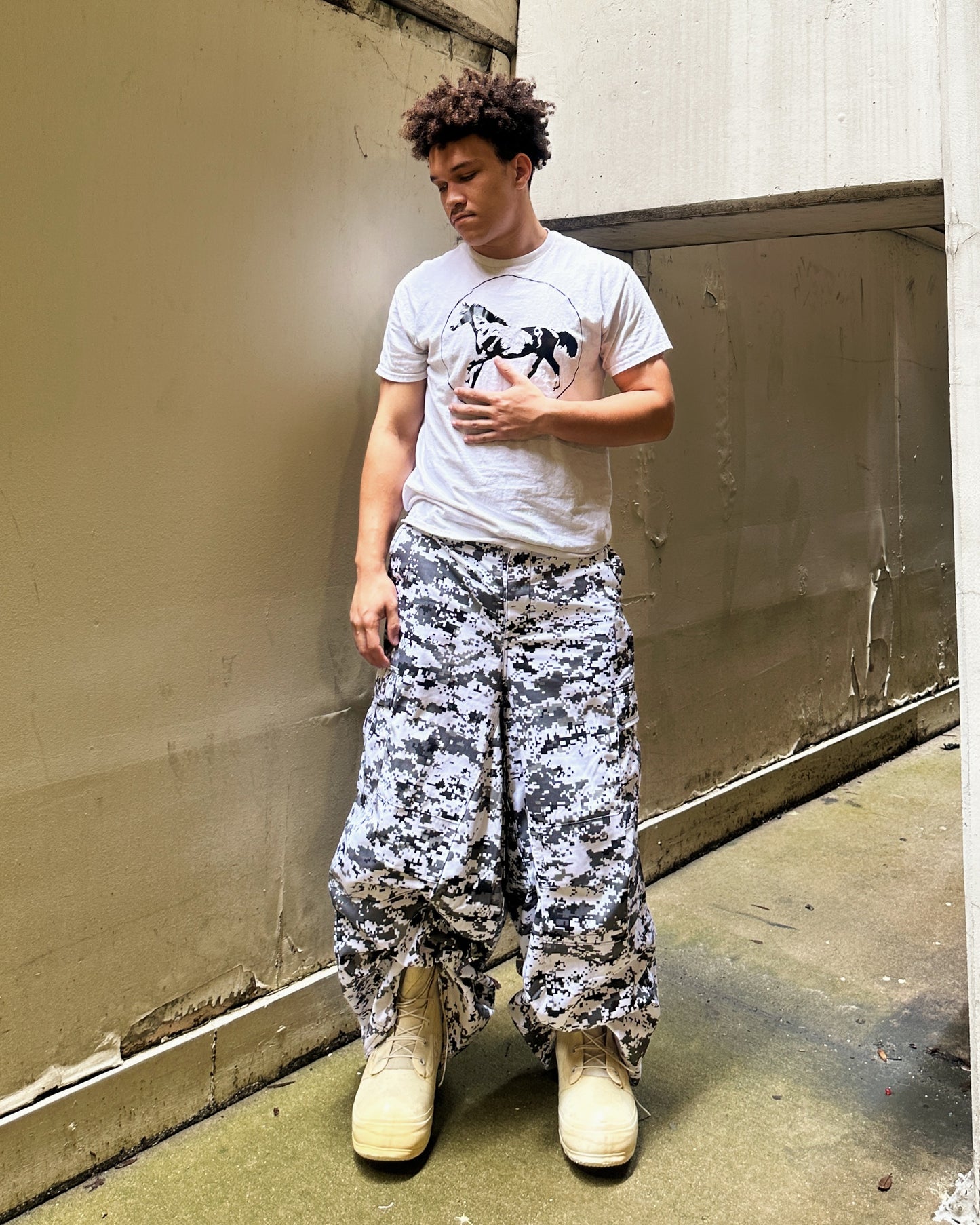 Snow Camo CRöTCH Cargos