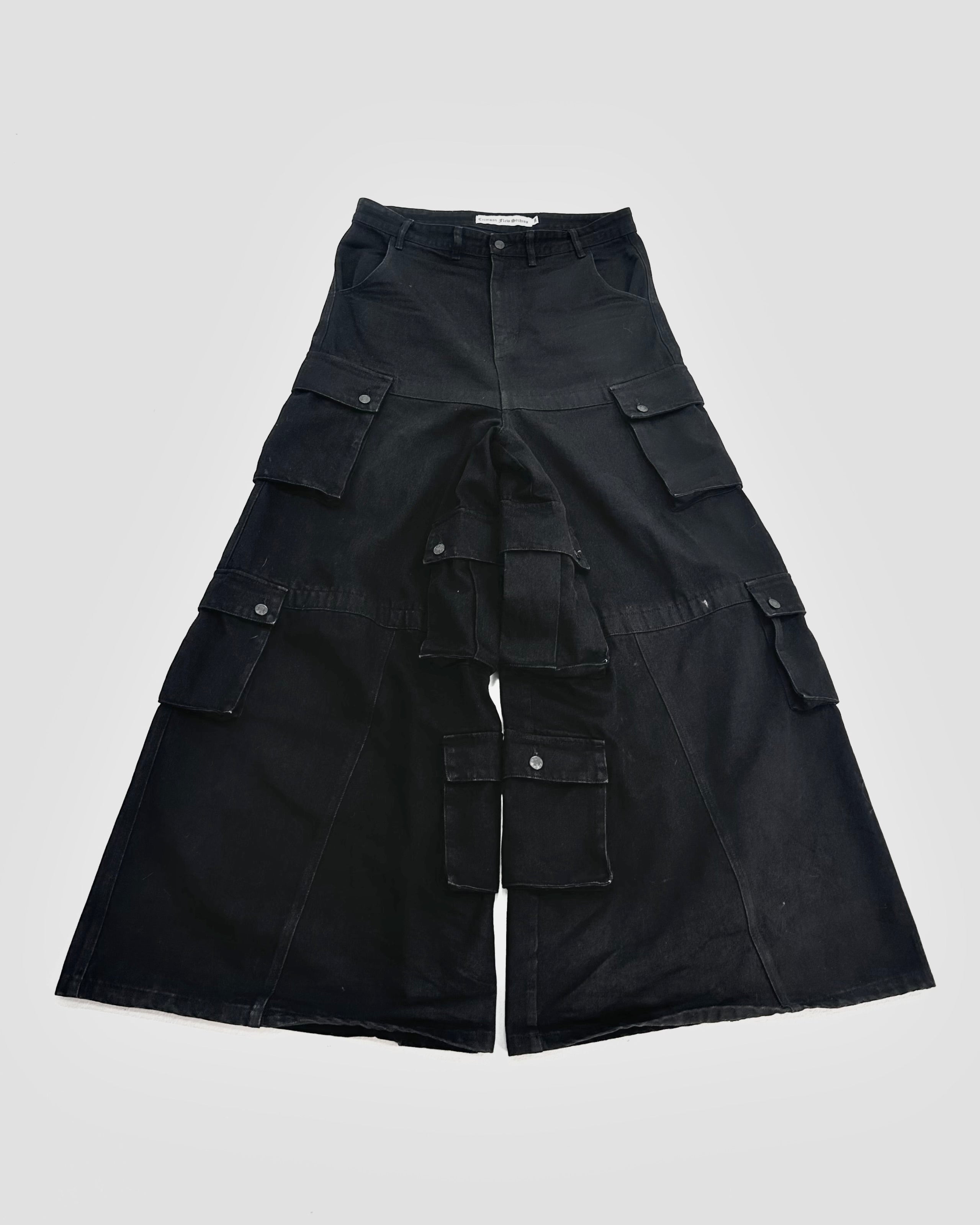Black Cargo Denim