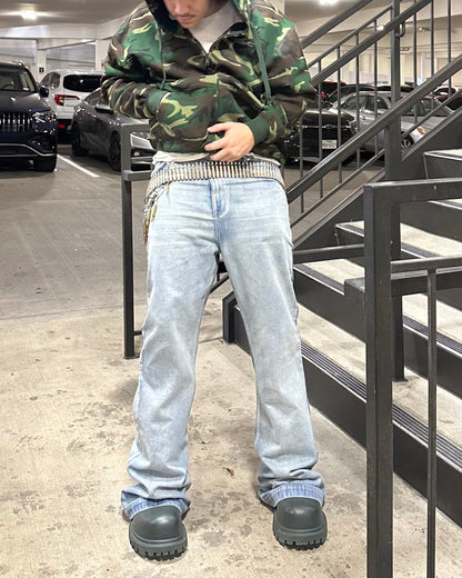 WASHED FLARE JEAN