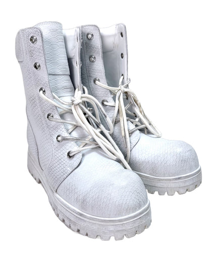 COMBAT BOOT (snakeskin)