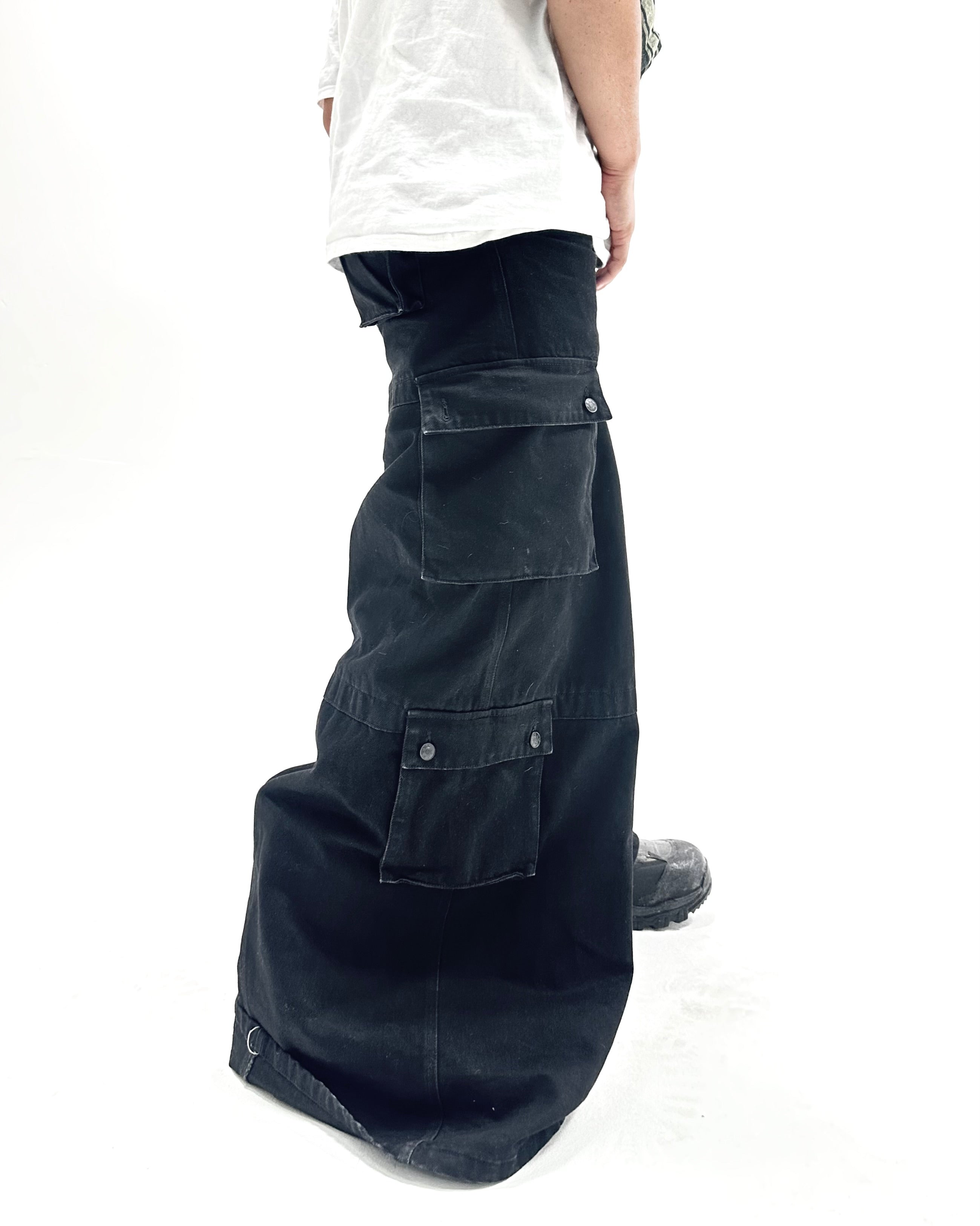Black Cargo Denim