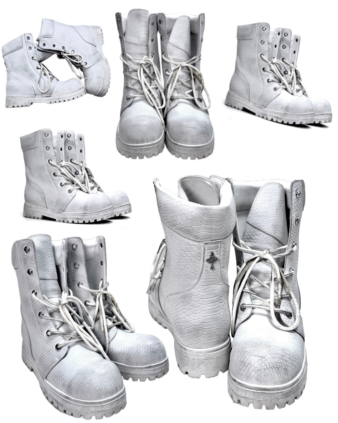 COMBAT BOOT (snakeskin)