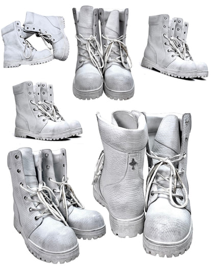 COMBAT BOOT (snakeskin)