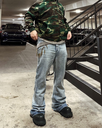 WASHED FLARE JEAN