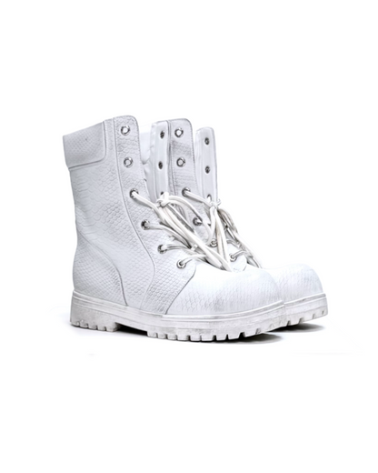 COMBAT BOOT (snakeskin)