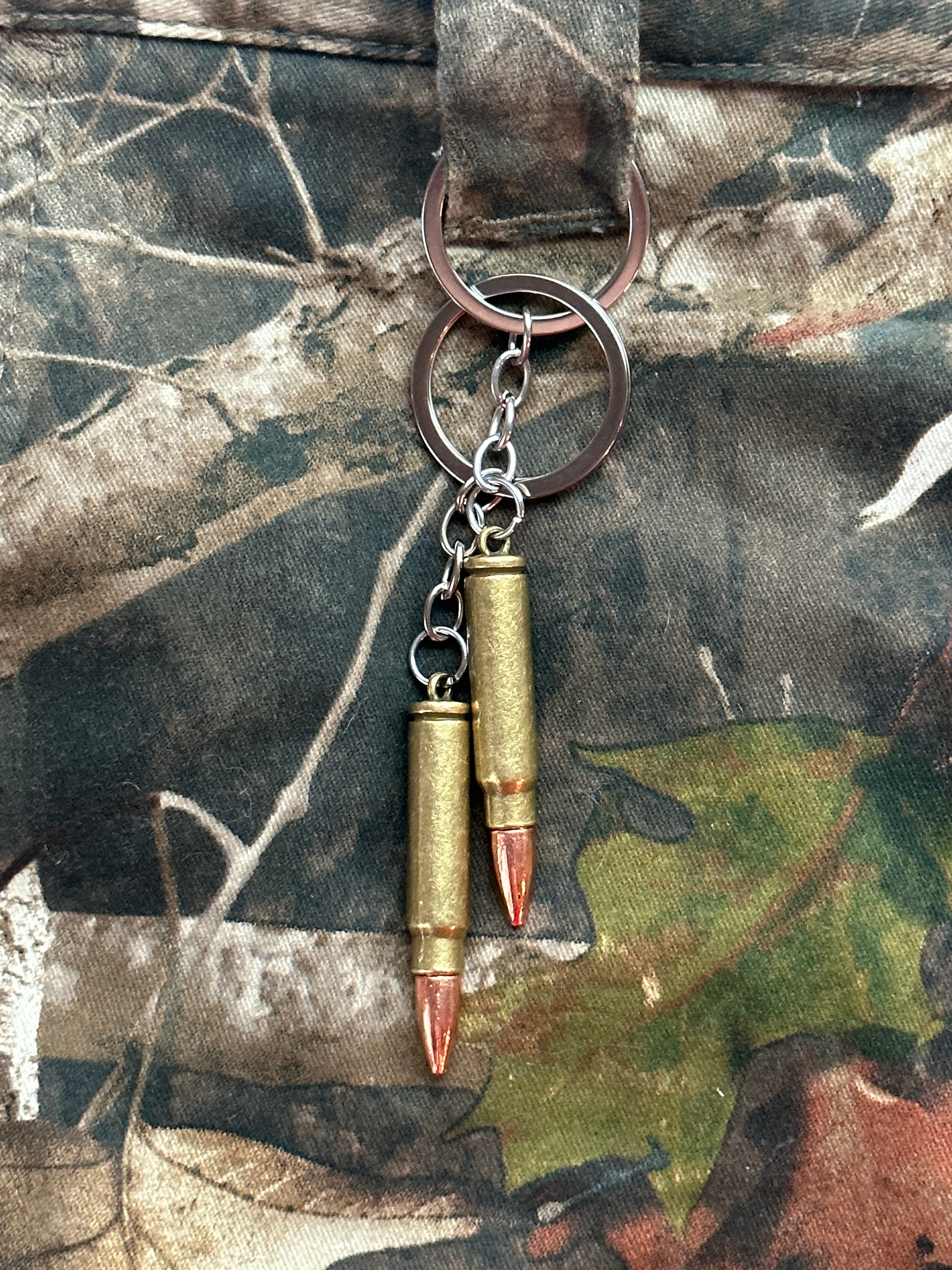 Double Bullet Keychain - Crimson Flow Studios