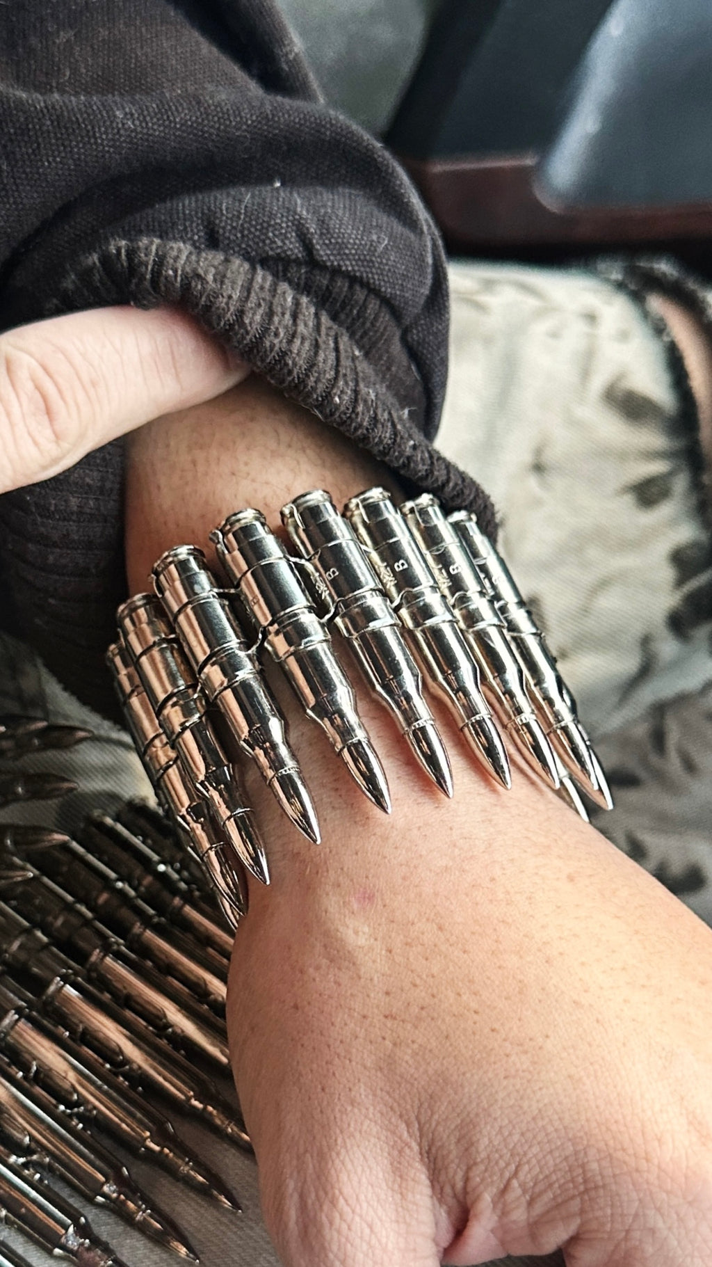 Silver Bullet Bracelet - Crimson Flow Studios