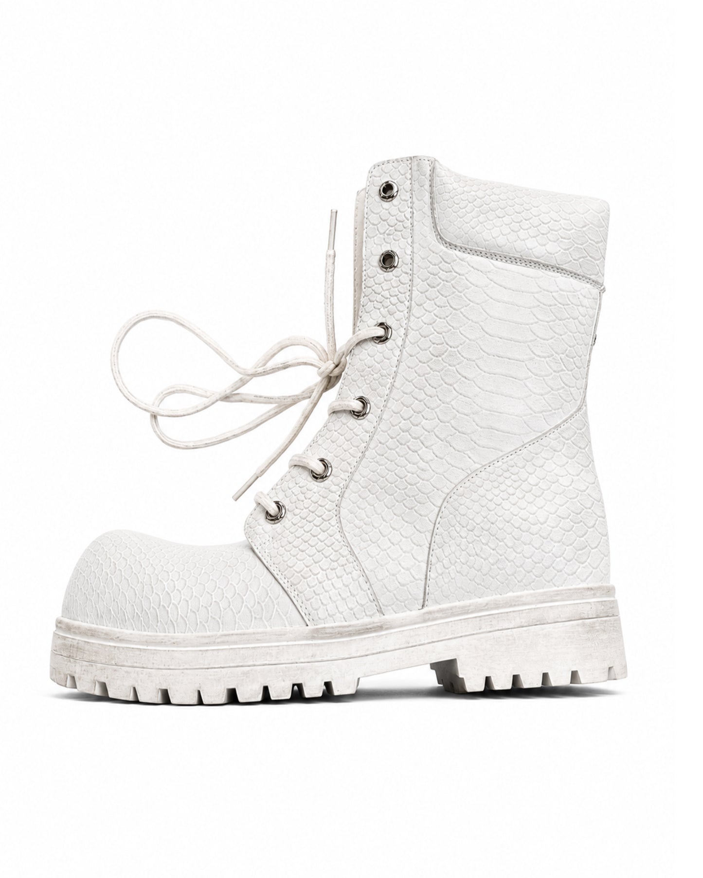 COMBAT BOOT (snakeskin)