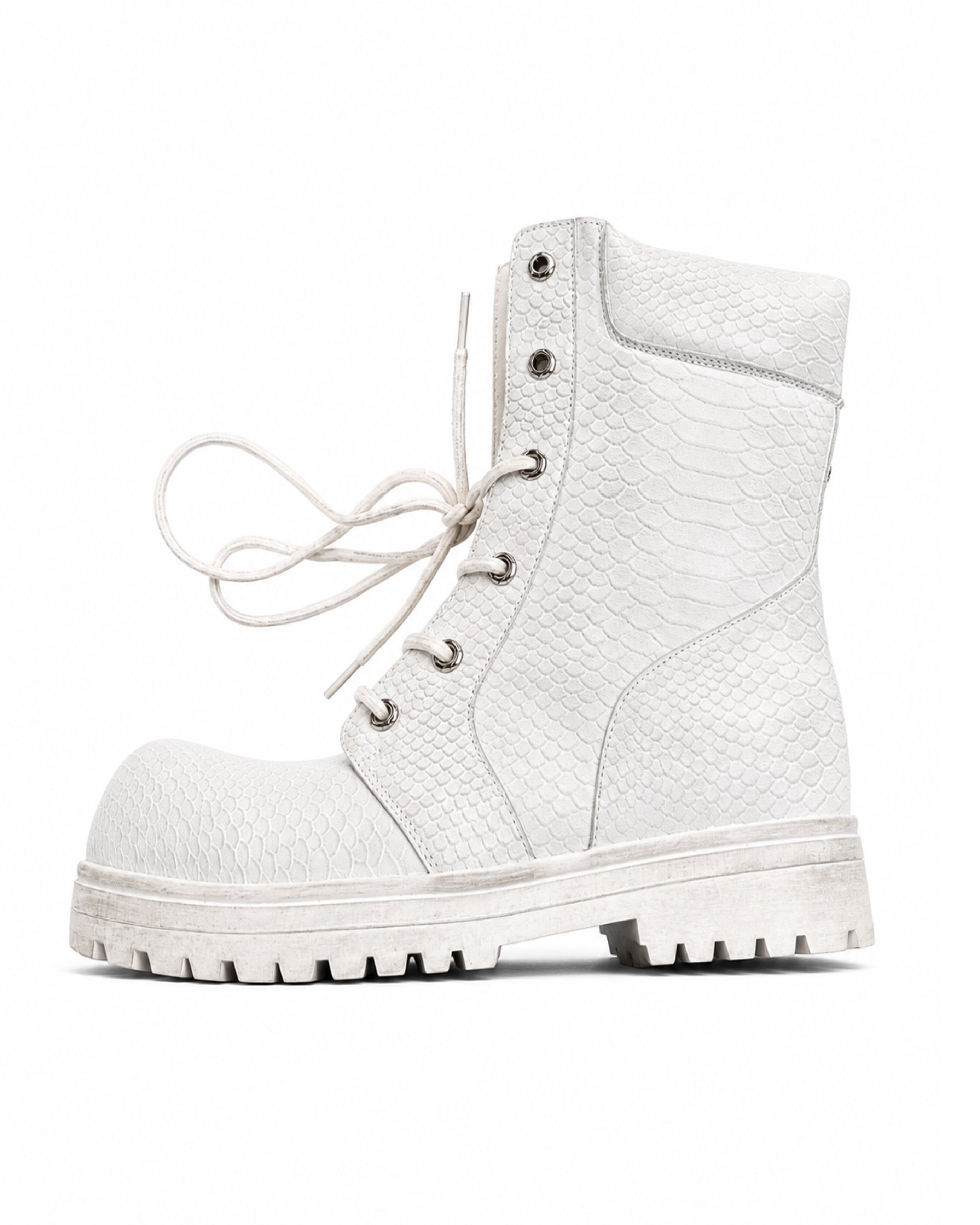 COMBAT BOOT (snakeskin)
