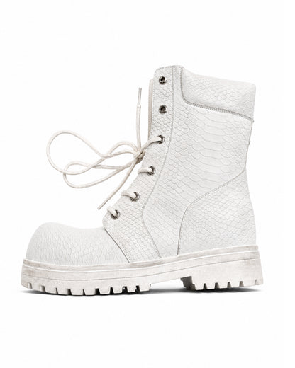 COMBAT BOOT (snakeskin)