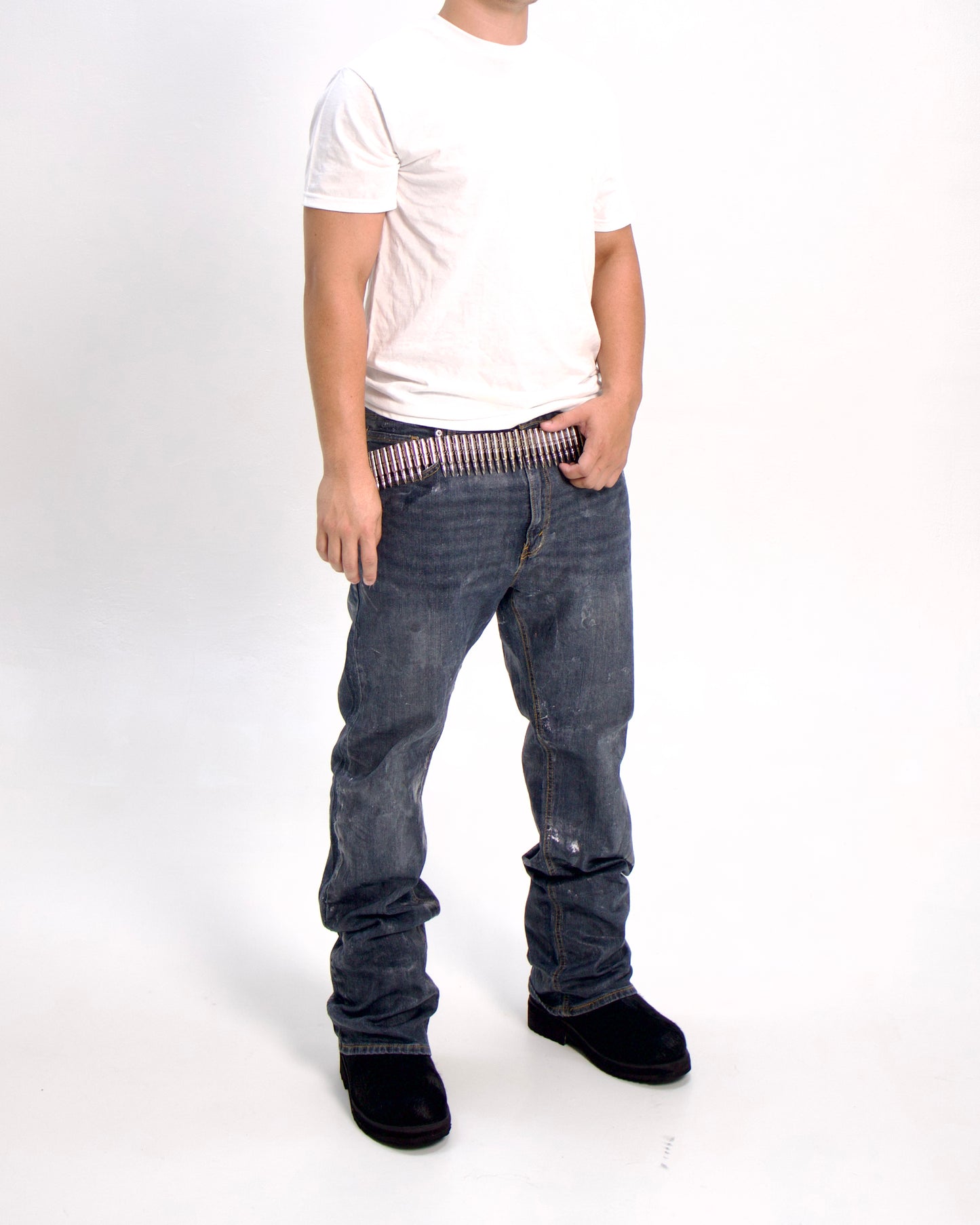 MUDWASHED BOOTCUT WAX JEAN