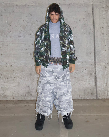 ARCTIC CAMO 3/4 DENIM SHORT