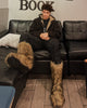 Lion Fur Blizzard Boots - Crimson Flow Studios